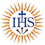 Logo Serikat Yesus.IHS: Iesu Hominum Salvator (Yesus Penyelamat Manusia)